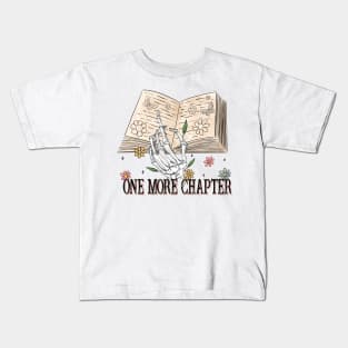 "One More Chapter" Skeleton & Book Kids T-Shirt